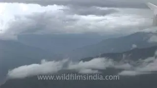 Aerial view of hills, Bhutan