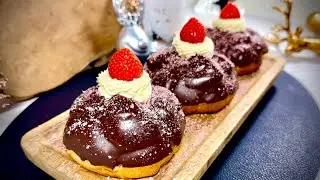 Amazing Strawberry Chocolate Bombs! | Choux Pastry | How To Bake!