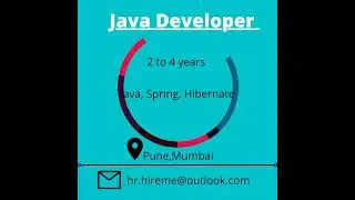 Java Developer  | 2 to 4 Years |Apply Now