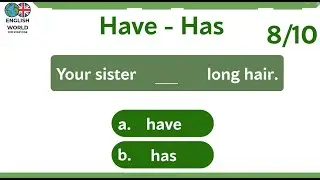 Have &mdash; Has | Simple Quiz