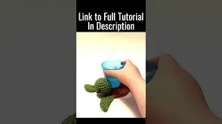 How to Crochet a Turtle Coaster #crochet #crochetpattern #diy #crochetcoasterpattern