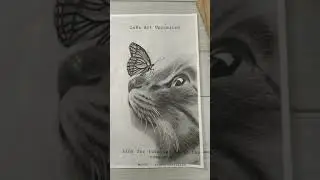 Why being an artist is weird/ charcoal drawing of a cat tutorial #shorts #Shorts #youtubeshorts