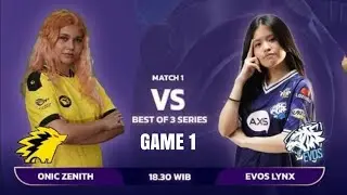 EVOS LYNX VS ONIC ZENITH GAME 1 - MLBB UPoint Esports Invitational 2021