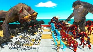 Cerberus vs Troll Monster | Infernals Fights Animals & Dinosaurs - Animal Revolt Battle Simulator