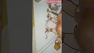 Day04 || Cute durga painting|| Mata kushmanda painting|| @Artypra31 #shorts #cute #artypra #art