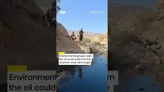 Waste oil was found dumped in a dry stream near Sulaymaniyah&rsquo;s Dukan Lake