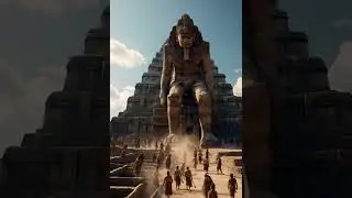 This Video is generated by AI Someone asked AI how Egyptians pyramids were built. #shortsvideo #ai