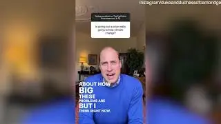 Video: Prince William on Earthshot Prize: 'we need hope to fix this stuff'