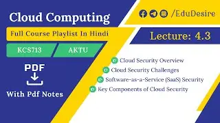 Cloud Security Overview | Cloud Security Challenges | Software-as-a-Service (SaaS) Security |  AKTU
