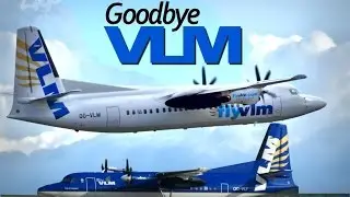Goodbye VLM Airlines - A Tribute - flyvlm Fokker 50 London City Jersey Stansted Airport