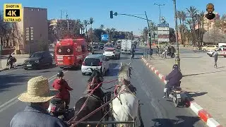 Wij verkennen de straten van Marrakech per Paardenkoets  - Amazing City Tour! | vlog 75