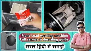 Washing machine Cleaning guide Hindi | Drum Descaling,Detergent Tray, Drain filter | Motorola 10.5KG