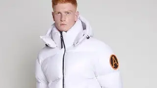 MEN'S ARCTIC ARMY PUFFER JACKET - WHITE MATTE GLOSS