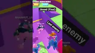 Fall Guys Jinxed Final Round Jump Scare on Last Enemy No Toxic Troll #shorts #fallguys #victory