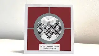 Easy stylish Christmas card using Christmas Gleaming stamp set