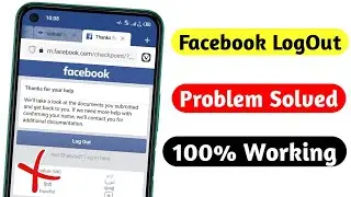 How To Solve Facebook (LOGOUT) Problem 2021 | Facebook Logout Problem | Logout problem 100% solved