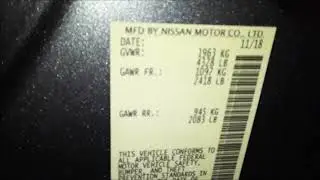 Nissan Altima Paint Code Location