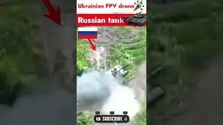 Ukrainian FPV drone destroy Russian tank #shorts