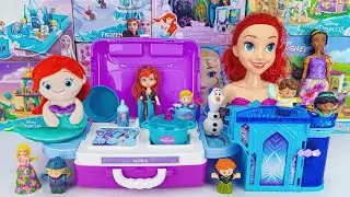 Disney Princess Toys Collection Unboxing | Disney Ariel Beauty Playset with Frozen Styling Head