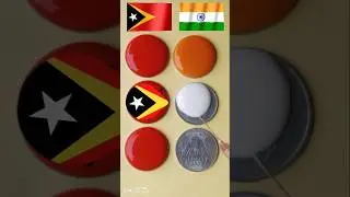 Timor-Leste 🇹🇱 Vs india 🇮🇳 flag painting on water 💧 drop | Water drop art | #shorts #viral