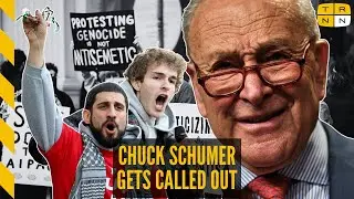 Protesters stand up to Chuck Schumer's pro-Israel book tour