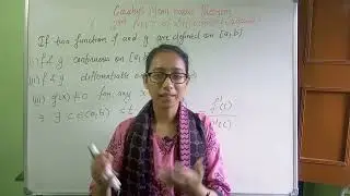 Cauchy's mean value theorem | Proof | Differentiability