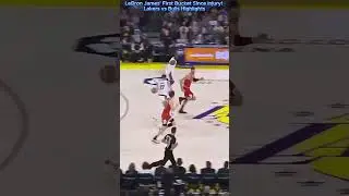 LeBron James' First Bucket Since Injury! 🔥 Lakers vs Bulls Highlights! #shorts