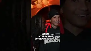 Did you notice the terrified look in Pharrell Williams' son's eyes when he looked at him
