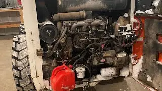 Bobcat 853 fuel pickup tube replacement in fuel tank.