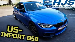 HJS ECE Downpipe passend für BMW 440i F32 F33 | 340i F30 F31 |offene Ansaugung|Stage1|Probefahrt
