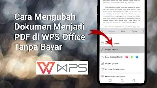 Cara Mengubah Dokumen Ke PDF di WPS Office Tanpa Bayar