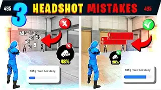 Headshot தவறுகள் ❌ || Top 3 Headshot mistakes 🤡 || Headshot setting in tamil 🔥 || Free fire setting✅