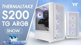 Thermaltake S200 TG ARGB Snow | TT Unboxing