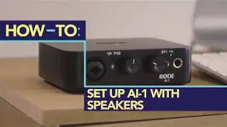 How to Record using Speakers with the R&Oslash;DE AI-1