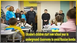 Ukraine&rsquo;s children start new school year in underground classrooms to avoid Russian bombs