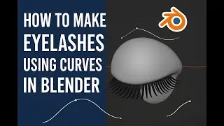How to make eyelashes using curves in blender | Quick Tutorial | @3DAnimation-Sculpting