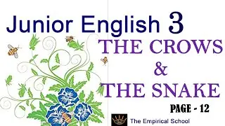Junior English-3-Page-12-The Crows and the Snake I solution of junior english-3 I empirical school