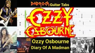 Diary Of A Madman - Ozzy Osbourne - Guitar + Bass TABS Lesson