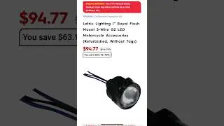 Motorhelmets Store Sale Letric Lighting Turn Signal Inserts and 3-Wire G2 LED Motorcycle Accessories