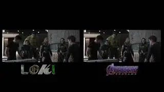 Marvel's Loki and Avengers: Endgame (2012) scenes comparison