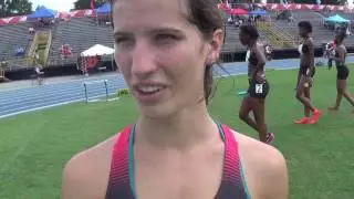Krissy Gear after taking 3rd in NBNO girls' mile