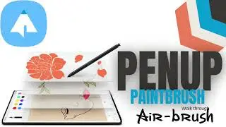 Air-brush Paintbrush | PENUP | Digital Art | S-Pen | Tutorials | Enjo Draws