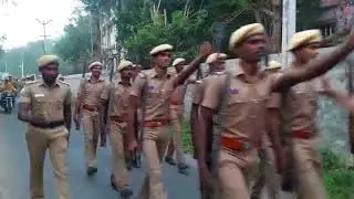 Vellore Prison police Training Root March jail warder