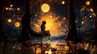 GIRL ON A SWING ,GENTLE RELAXING MUSIC, MEDITATION, ANXIETY, STRESS, STUDY, HELP TO SLEEP