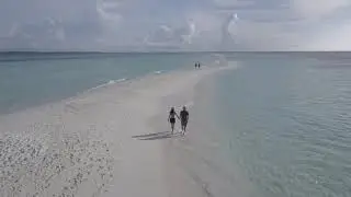 Free Footages | Ocean & Beaches | Couple Walking on a Beach