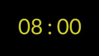8 Minute Countup Timer - Yellow 