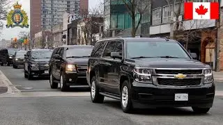 Prime Ministerial Motorcade: Downtown Windsor, ON - R.C.M.P. - 2024