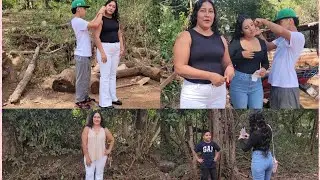 ALISTANDONOS PARA IRNOS ALAS CARRERAS DE CINTA Y ASI NOS FUIMOS 🤗