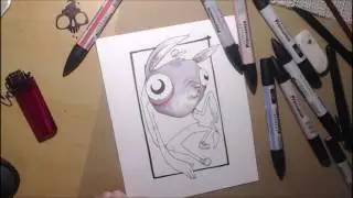 THE UBER CARROT- Timelapse promarker illustration - DOODLESNDRIPS