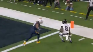 LAMAR JACKSON TOUCHDOWN + NASTY STEPBACK JUKE vs Chargers 🔥